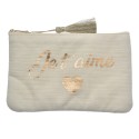 Clayre & Eef Ladies' Toiletry Bag 17x11 cm White Synthetic