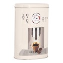 Clayre & Eef Blechdose-Aufbewahrungsbox 20x13x9 / 18x11x7 cm Beige Metall Kaffeetasse
