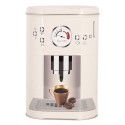 Clayre & Eef Blechdose-Aufbewahrungsbox 20x13x9 / 18x11x7 cm Beige Metall Kaffeetasse