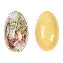 Clayre & Eef Decorazione Uovo 7x11x7 cm Multicolore Metallo Coniglio
