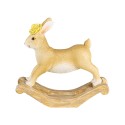 Clayre & Eef Statuetta decorativa Coniglio 16x5x14 cm Marrone Plastica