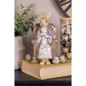 Clayre & Eef Decorative Figurine Rabbit 11x10x18 cm Beige Brown Plastic