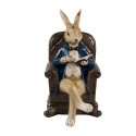 Clayre & Eef Decorative Figurine Rabbit 12x10x18 cm Beige Brown Plastic