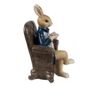 Clayre & Eef Decorative Figurine Rabbit 12x10x18 cm Beige Brown Plastic