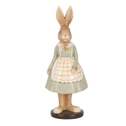 Clayre & Eef Decorative Figurine Rabbit 9x7x22 cm Brown Plastic