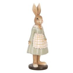 Clayre & Eef Decorative Figurine Rabbit 9x7x22 cm Brown Plastic