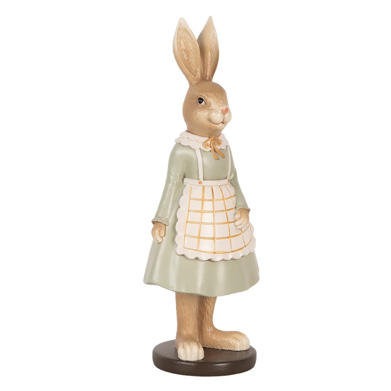 Clayre & Eef Decorative Figurine Rabbit 9x7x22 cm Brown Plastic