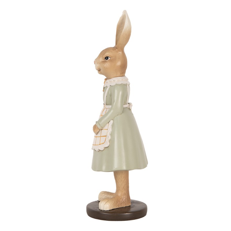 Clayre & Eef Decorative Figurine Rabbit 9x7x22 cm Brown Plastic