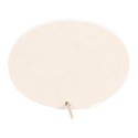 Clayre & Eef Table Mirror 22x5x17 cm Beige Plastic Glass Oval Rabbits