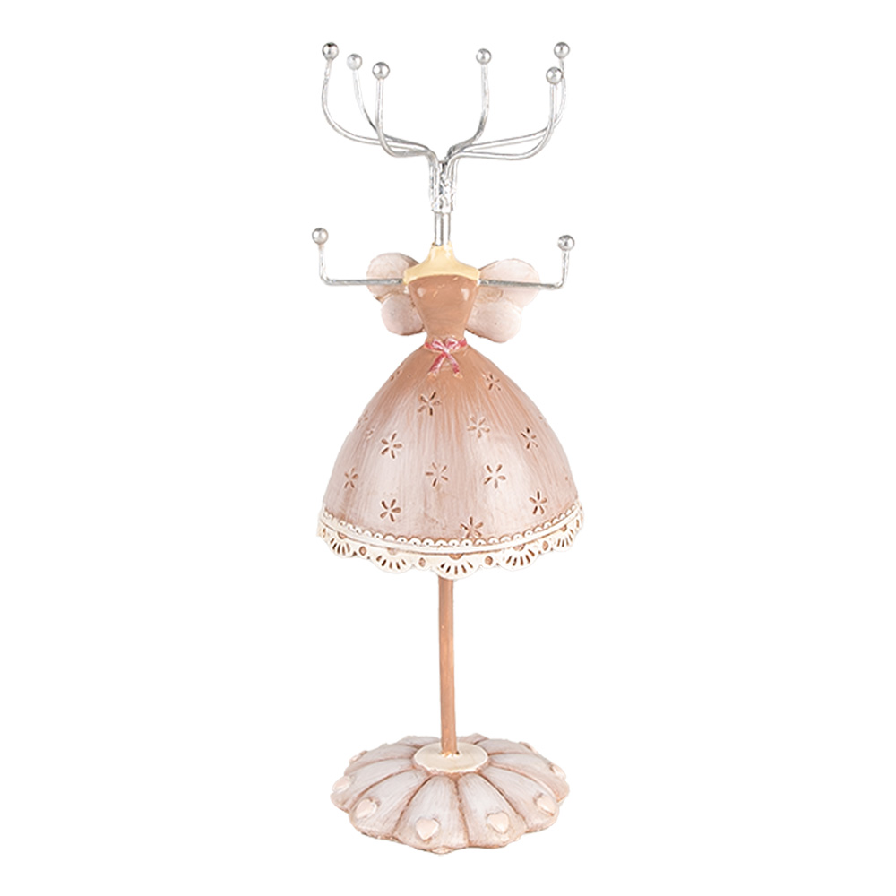 Clayre&Eef Sieraden StandaardØ 7x19 cm Beige Kunststof afbeelding