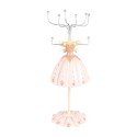 Clayre & Eef Sieraden Standaard Ø 7x19 cm Roze Kunststof Metaal