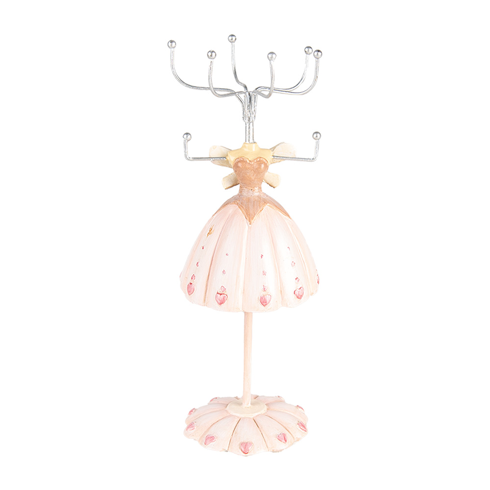 Clayre&Eef Sieraden StandaardØ 7x19 cm Roze Kunststof afbeelding