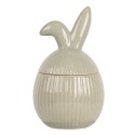 Clayre & Eef Barattolo di stoccaggio 10x10x16 cm Verde Ceramica