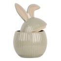 Clayre & Eef Barattolo di stoccaggio 10x10x16 cm Verde Ceramica
