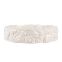 Clayre & Eef Scodella Ø 20x5 cm Bianco Ceramica Coniglio
