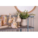 Clayre & Eef Statuetta decorativa Coniglio 10x9x17 cm Beige Plastica