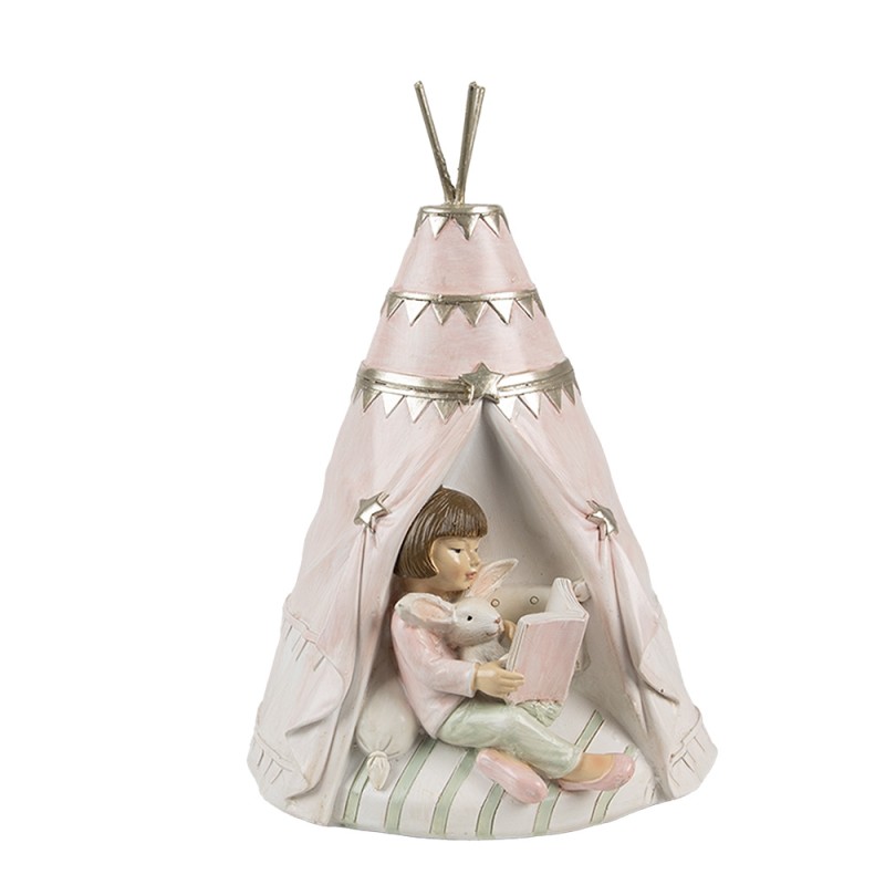 Clayre & Eef Spardosen 13x13x19 cm Rosa Kunststoff