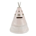 Clayre & Eef Spardosen 13x13x19 cm Rosa Kunststoff