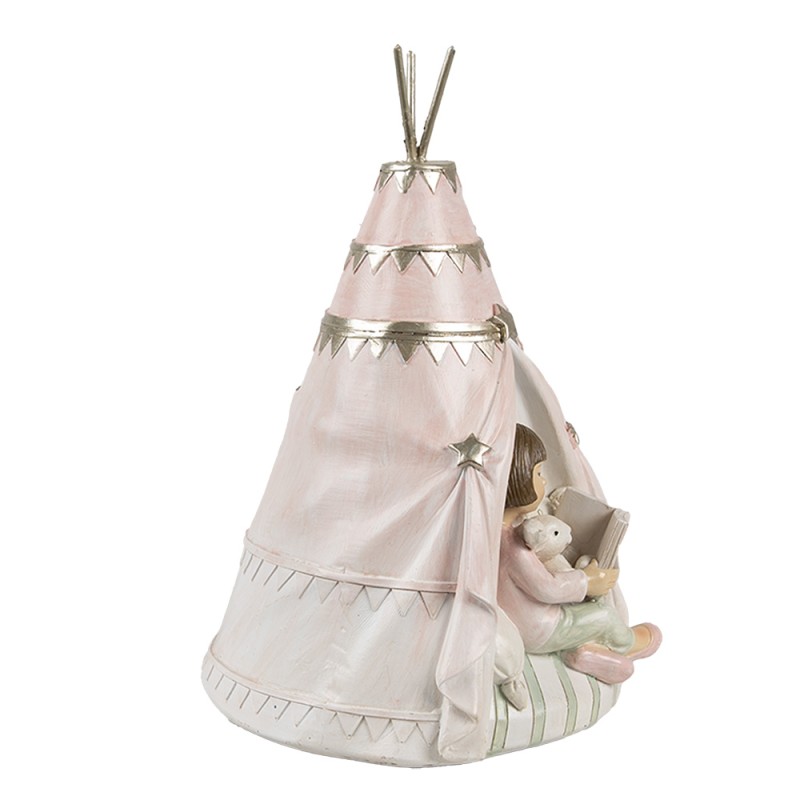 Clayre & Eef Spardosen 13x13x19 cm Rosa Kunststoff