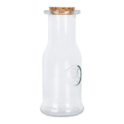 Clayre & Eef Decorative Bottle Ø 7x18 cm Transparent Glass
