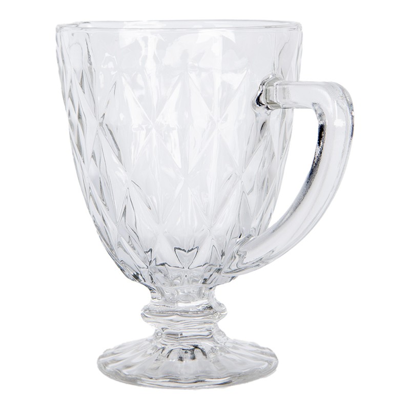 Clayre & Eef Decorative Pitcher 1000 ml Transparent Glass