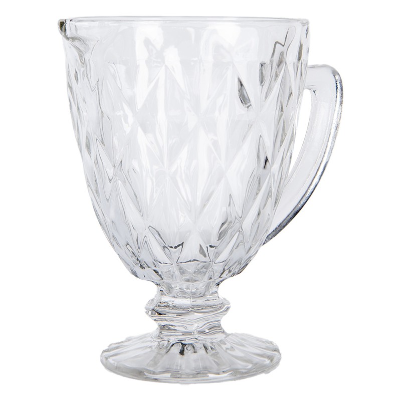 Clayre & Eef Decorative Pitcher 1000 ml Transparent Glass