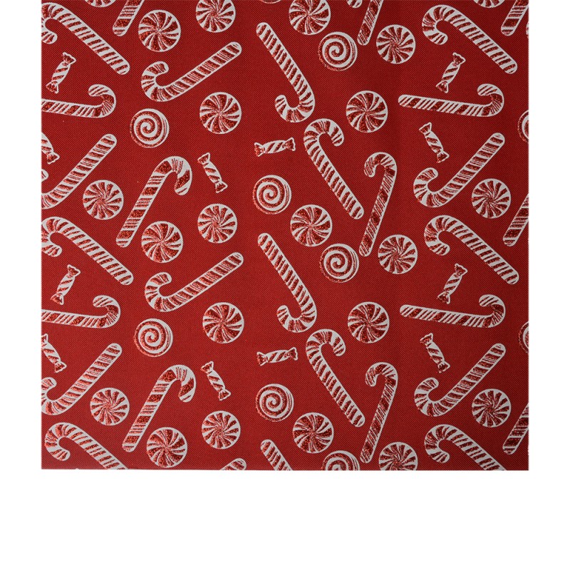 Clayre & Eef Table Runner 28x275 cm Red Synthetic Christmas