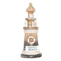 Clayre & Eef Decorative Figurine Lighthouse Ø 8x19 cm Brown Wood product