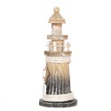 Clayre & Eef Decorative Figurine Lighthouse Ø 8x19 cm Brown Wood product