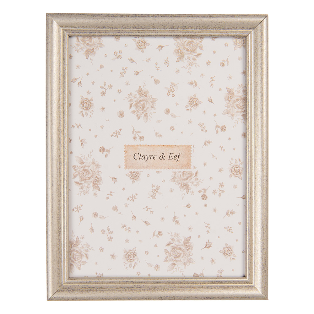 Clayre & Eef Fotolijst 13x18 cm Zilverkleurig MDF afbeelding 1