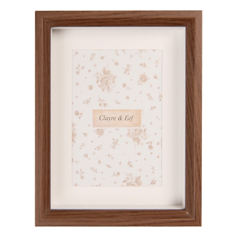 Clayre & Eef Fotolijst 10x15 cm Bruin Houtproduct
