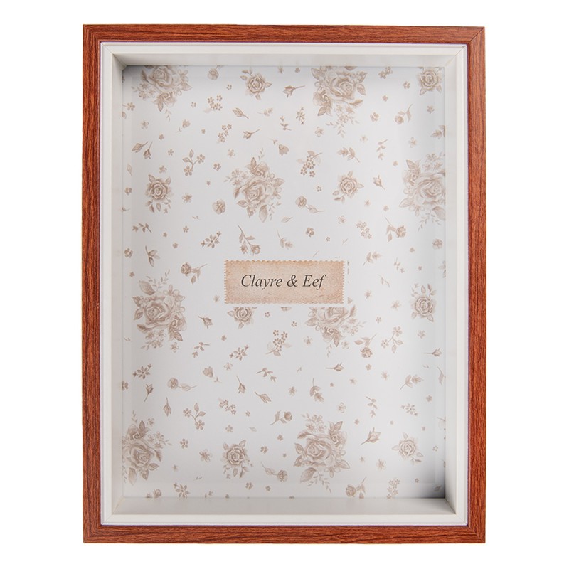Clayre & Eef Cadre photo 15x20 cm Marron Produit en bois