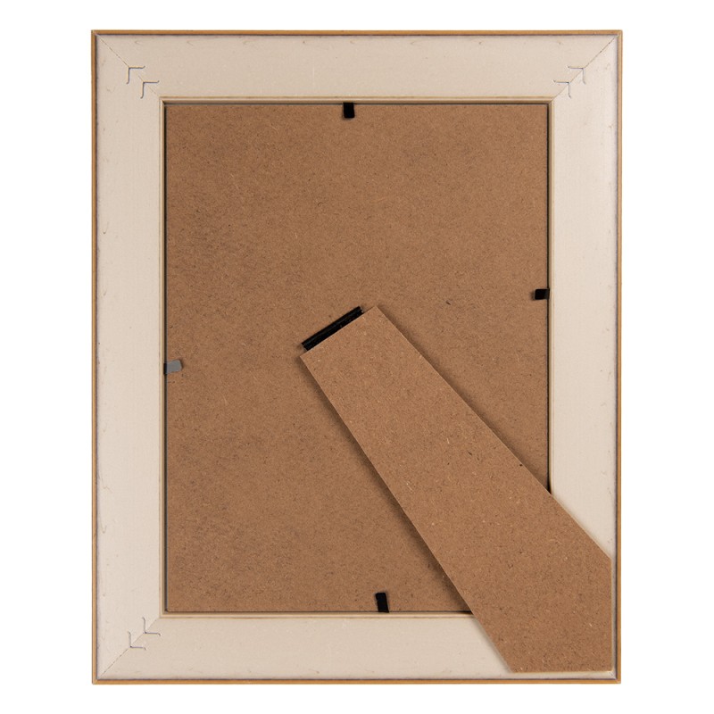 Clayre & Eef Bilderrahmen 15x20 cm Braun Kunststoff Glas