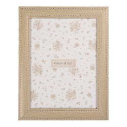 Clayre & Eef Bilderrahmen 15x20 cm Beige Holzprodukt
