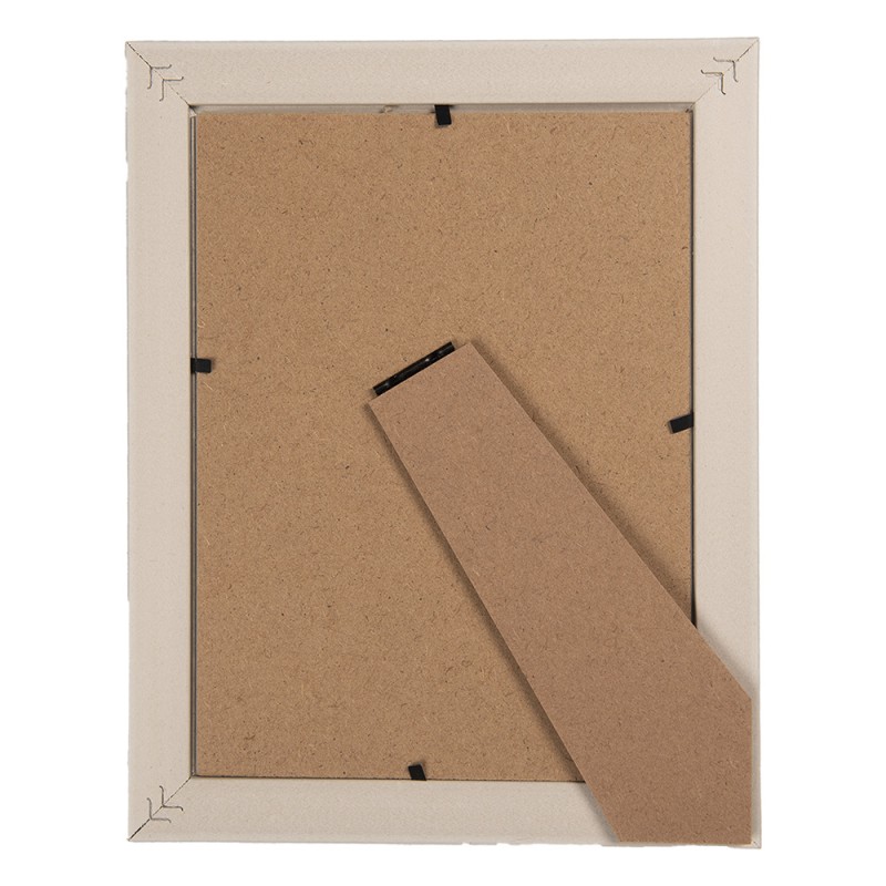 Clayre & Eef Cadre photo 10x15 cm Beige Produit en bois