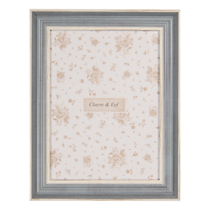 Clayre & Eef Photo Frame 10x15 cm Blue Wood product