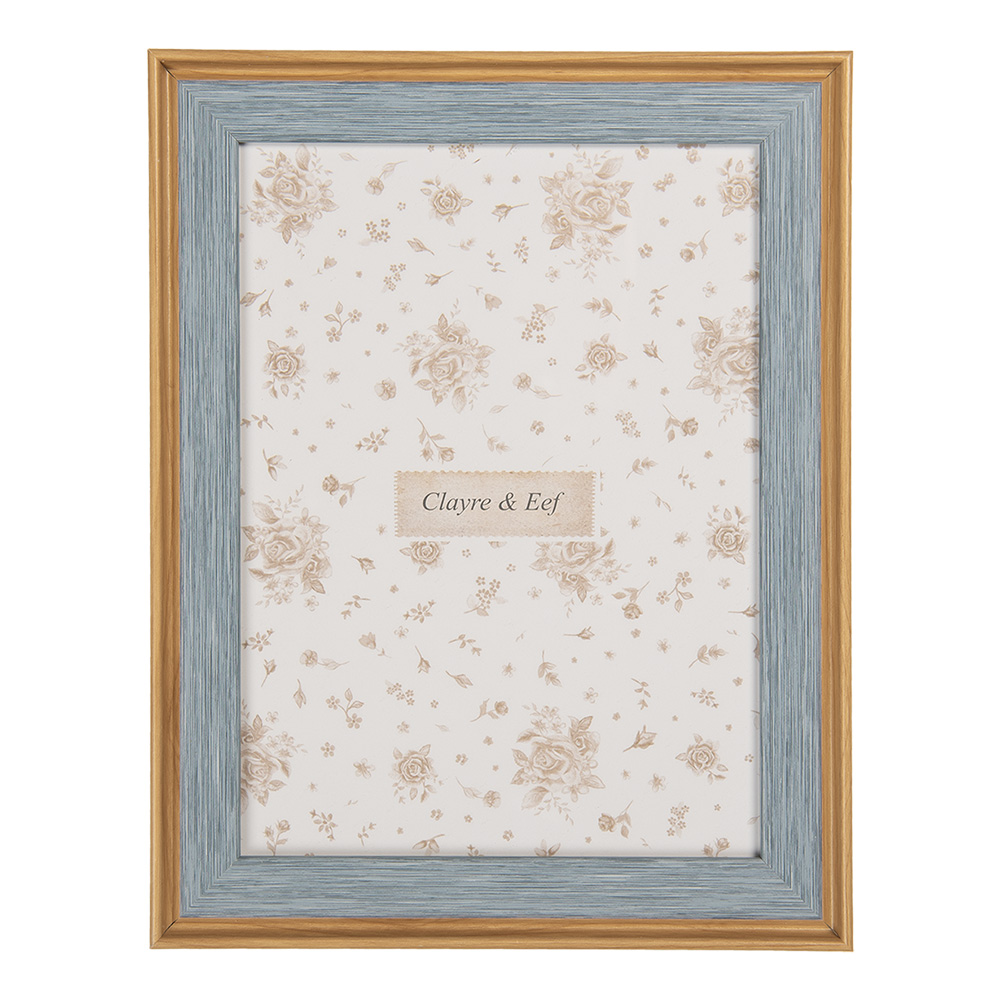 Clayre & Eef Fotolijst 13x18 cm Blauw MDF afbeelding 1