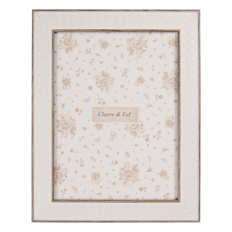 Clayre & Eef Photo Frame 10x15 cm White Wood product