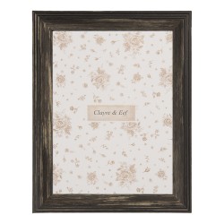 Clayre & Eef Bilderrahmen 15x20 cm Schwarz Holzprodukt