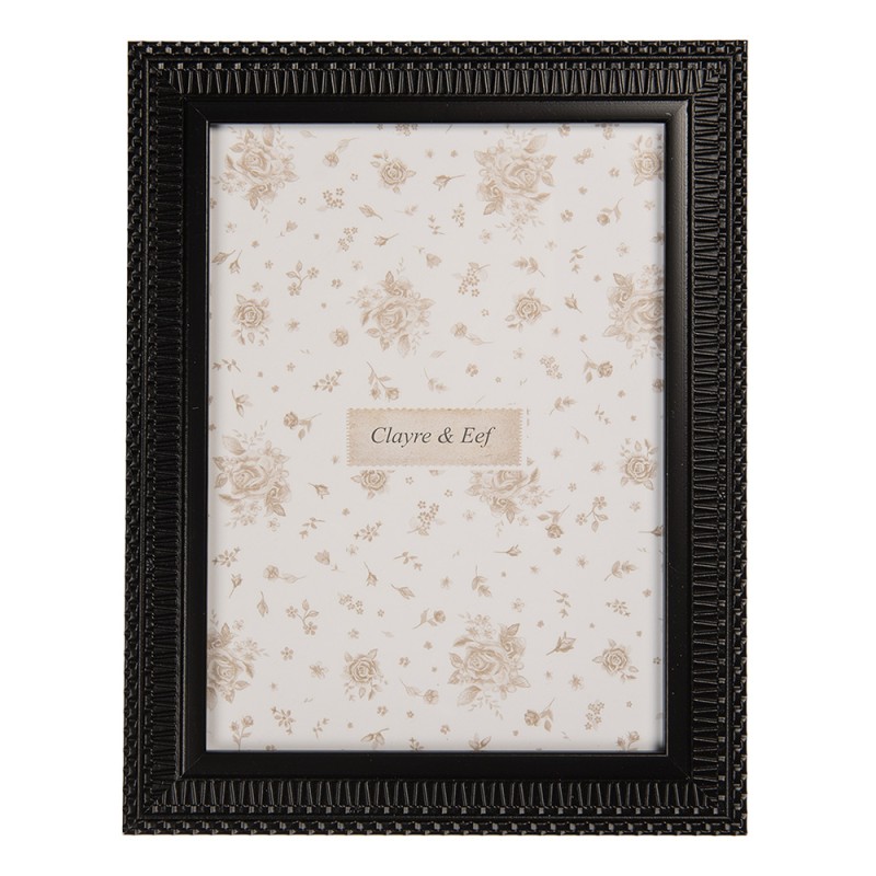 Clayre & Eef Fotolijst 10x15 cm Zwart Houtproduct