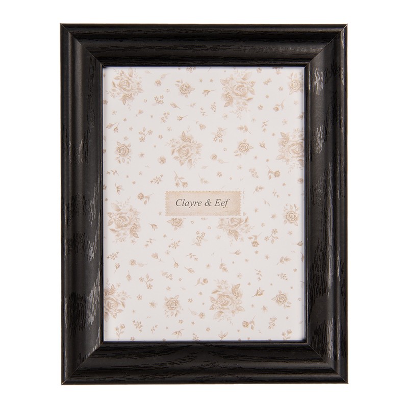 Clayre & Eef Cadre photo 13x18 cm Noir Produit en bois