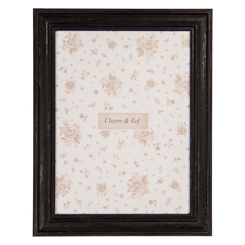 Clayre & Eef Bilderrahmen 15x20 cm Schwarz Holzprodukt