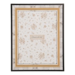 Clayre & Eef Bilderrahmen 10x15 cm Grau Holzprodukt