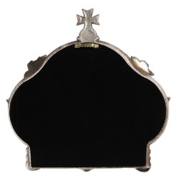 Clayre & Eef Mirror Crown 30x30 cm Silver colored Plastic Glass