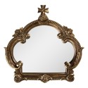 Clayre & Eef Specchio Corona 30x30 cm Color oro Plastica Vetro