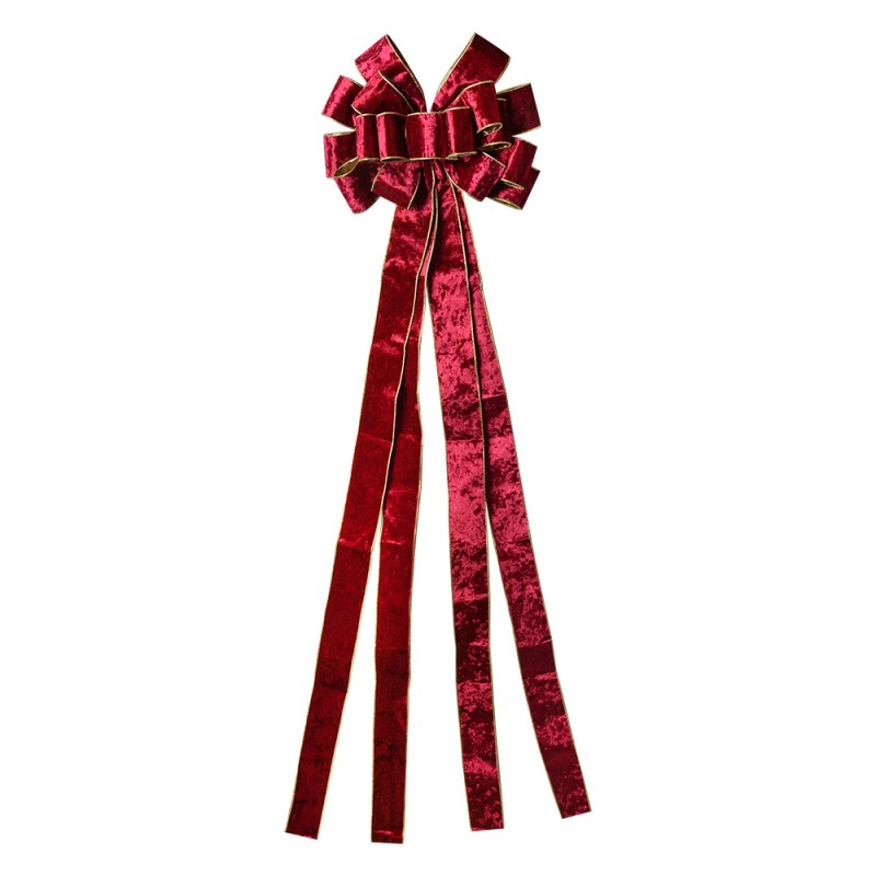 Clayre & Eef Decoration Bow 33x135 cm Pink Synthetic