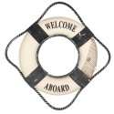 Clayre & Eef Decoratie Reddingsboei Ø 31x6 cm Wit Foam