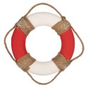 Clayre & Eef Decoratie 37x7 cm Wit Rood Foam