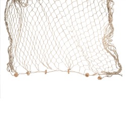 Clayre & Eef Decoratie Visnet 200x400 cm Beige Touw