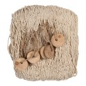 Clayre & Eef Decoratie Visnet 200x400 cm Beige Touw